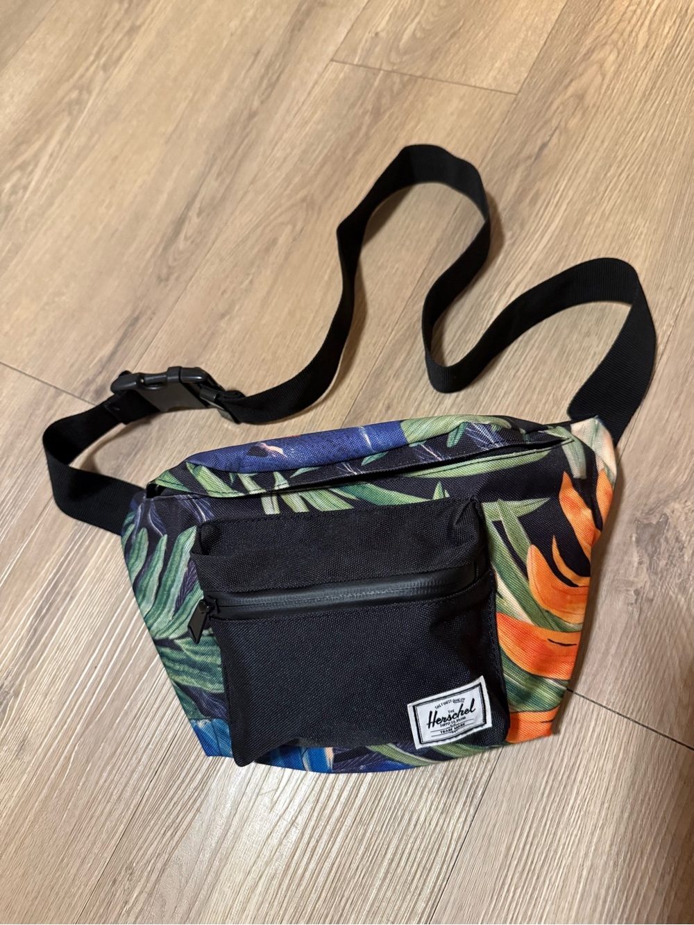 Herschel Hip Pack Tropical Floral Palm Print Fanny Pack